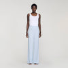 Concorde Striped Sequin Trousers Sky Blue