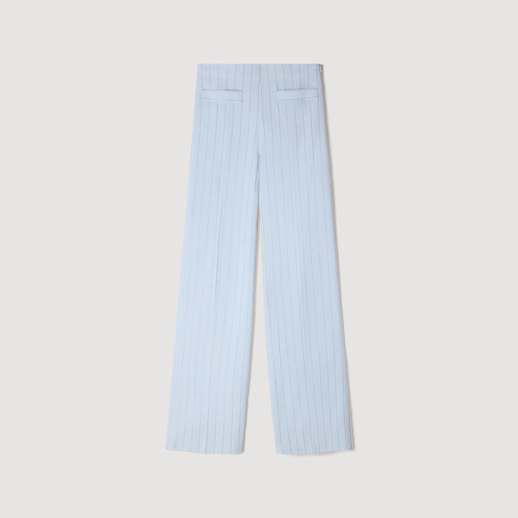 Concorde Striped Sequin Trousers Sky Blue