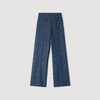 Bill Sequin Trousers Navy Blue