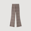 Doris Floral-Print Floaty Trousers Marron / Bleu