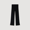 Telor Ruffled Knit Trousers Black