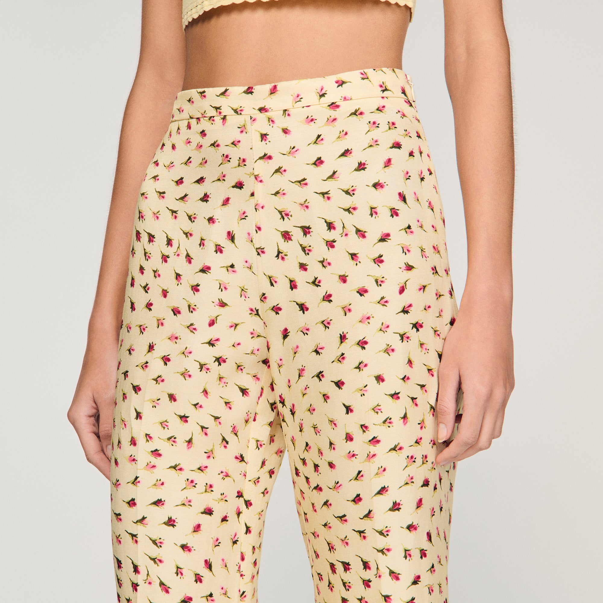 Floral Trousers Butter Pink