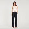 Terence Pressed-Crease Suit Trousers Black