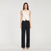 Terence Pressed-Crease Suit Trousers Black