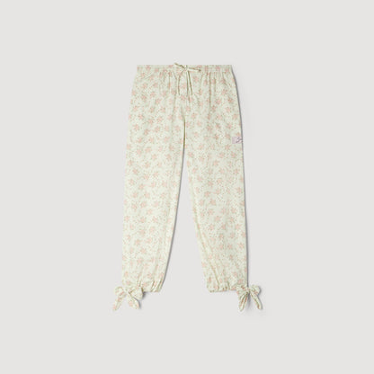 Davi Floral Wide-Leg Trousers Pink / Green