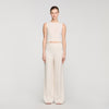 Serge Striped Trousers ECRU / SILVER