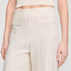 Serge Striped Trousers ECRU / SILVER
