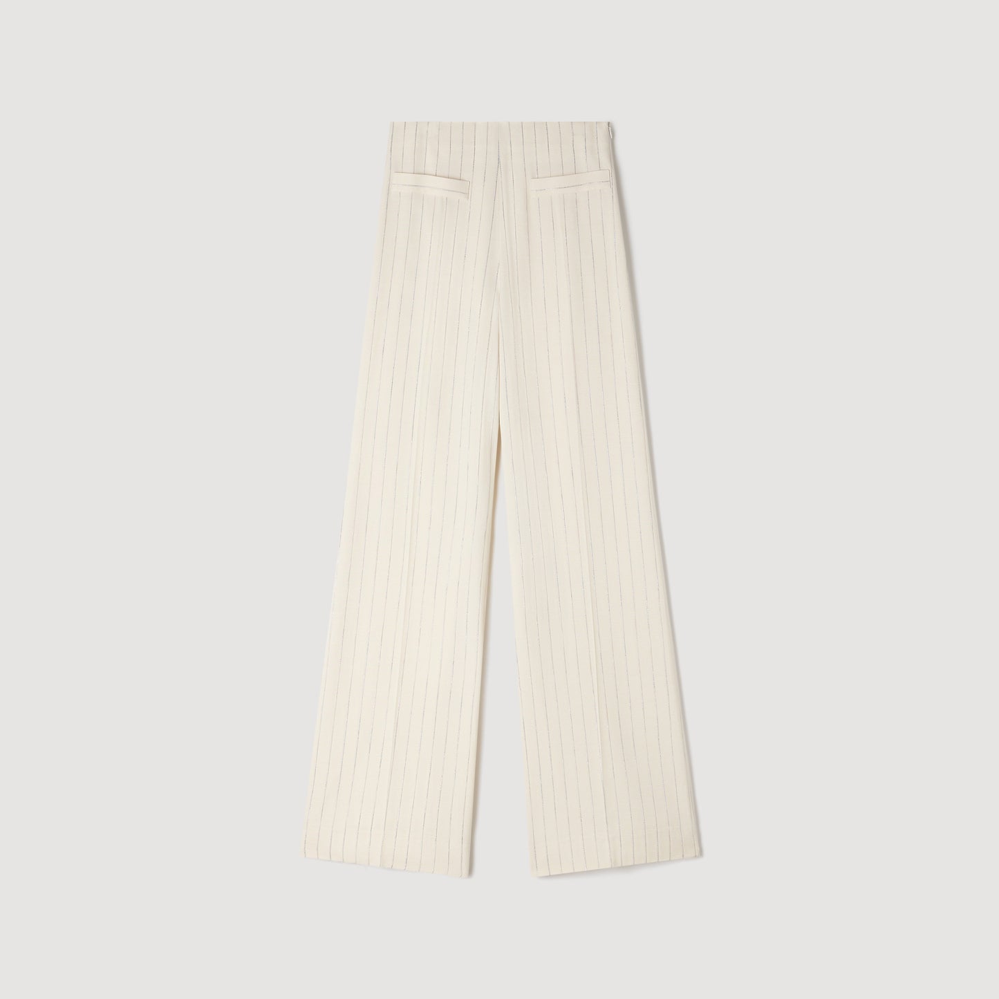Serge Striped Trousers ECRU / SILVER
