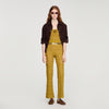 Milan Pointelle Knit Trousers Olive