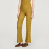 Milan Pointelle Knit Trousers Olive