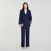 Mabillon Striped sequin trousers Dark Navy