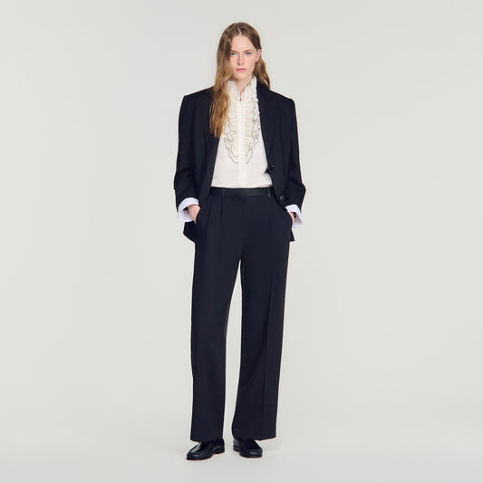 Azafrona  Straight Leg Jeans Black