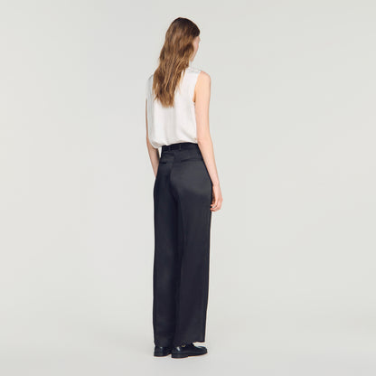 Azafrona  Straight Leg Jeans Black