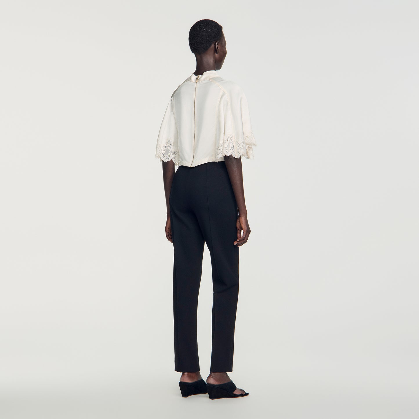 Sawye Stretch straight-leg trousers Black