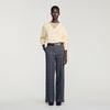 Colton Checked straight-leg trousers Grey