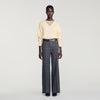 Colton Checked straight-leg trousers Grey