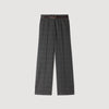 Colton Checked straight-leg trousers Grey