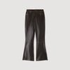 Thompson Distressed leather trousers Brown