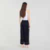 Rissea Rhinestone wide leg trouser Black