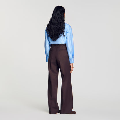 Adam Metal ring trousers Light Brown