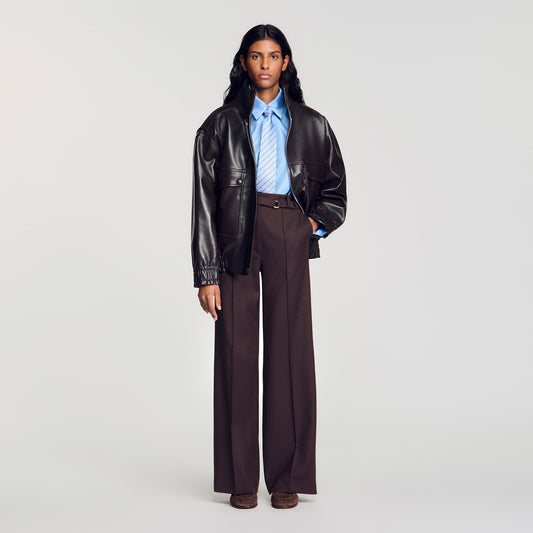 Adam Metal ring trousers Light Brown