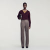 Everett Wool suit trousers Greige
