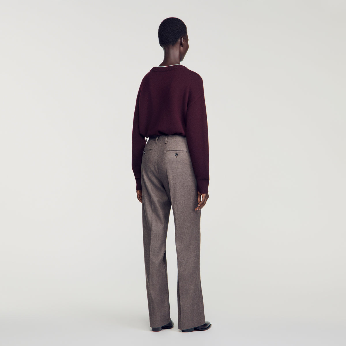 Everett Wool suit trousers Greige