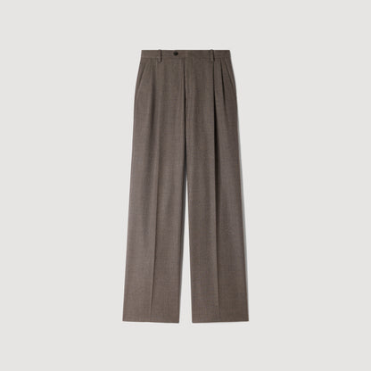 Everett Wool suit trousers Greige