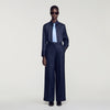 Ellington Rhinestone straight-leg trousers Navy Blue