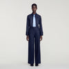 Ellington Rhinestone straight-leg trousers Navy Blue