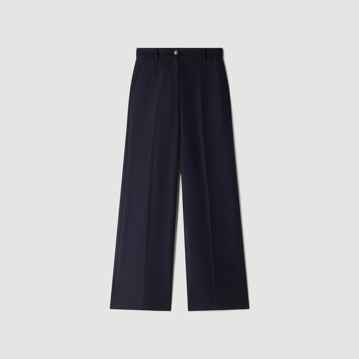Ellington Rhinestone straight-leg trousers Navy Blue