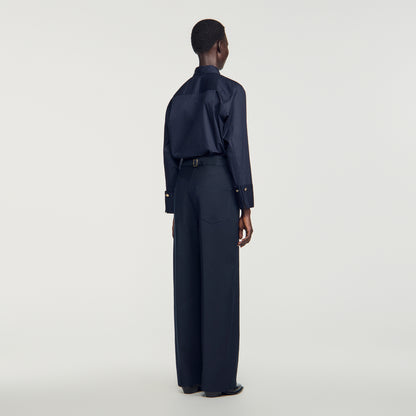 Spirit Wool suit trousers Navy Blue