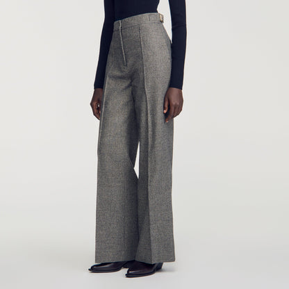 Alden Wool Suit Trousers Grey