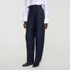 Emir Barrel-Leg Tweed Trousers Black