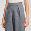Estela Rhinestone Barrel-Leg Joggers Grey