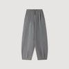 Estela Rhinestone Barrel-Leg Joggers Grey