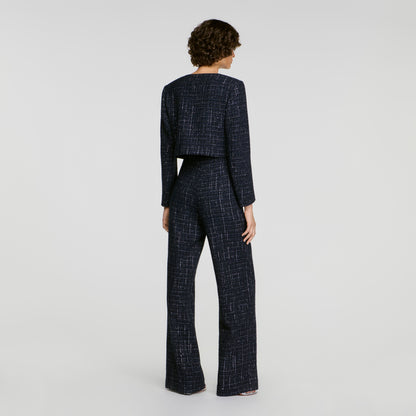 Carlisle Decorative tweed trousers Blue