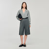 Berlin Open Polo-Collar Neck Jumper Grey