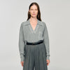 Berlin Open Polo-Collar Neck Jumper Grey