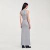 Sleeveless Knitted Crop Top Grey