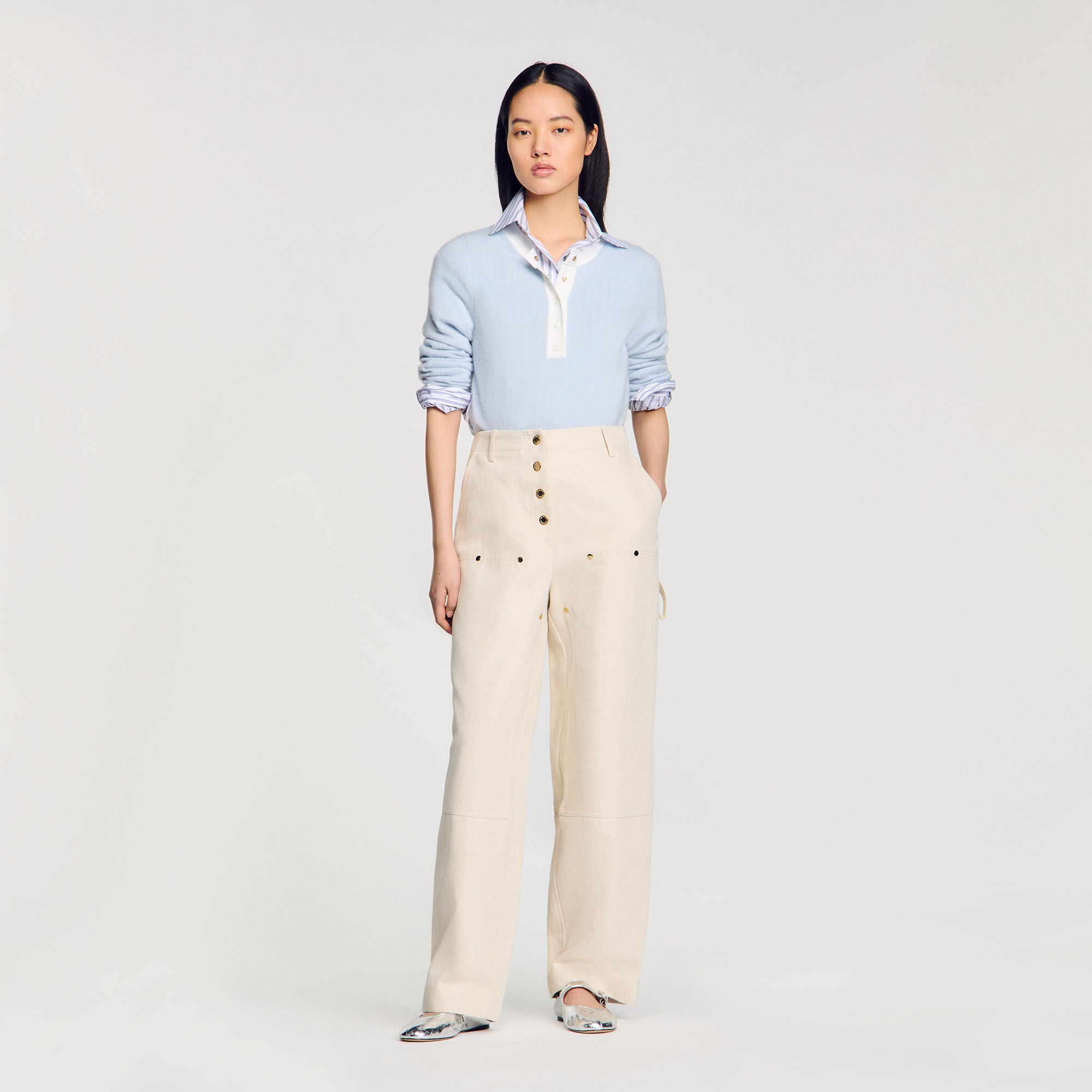 Wool And Cashmere Jumper Sky Blue