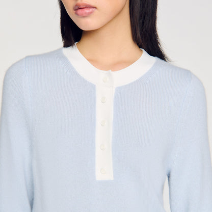 Wool And Cashmere Jumper Sky Blue