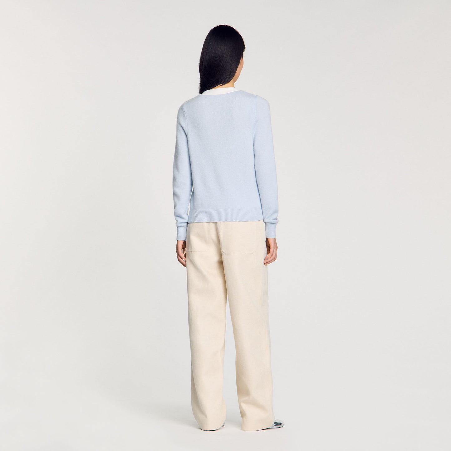 Wool And Cashmere Jumper Sky Blue