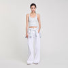 Bordeaux Knit Vest Top Sky Blue