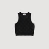 Alerio Decorative Knit Top Black
