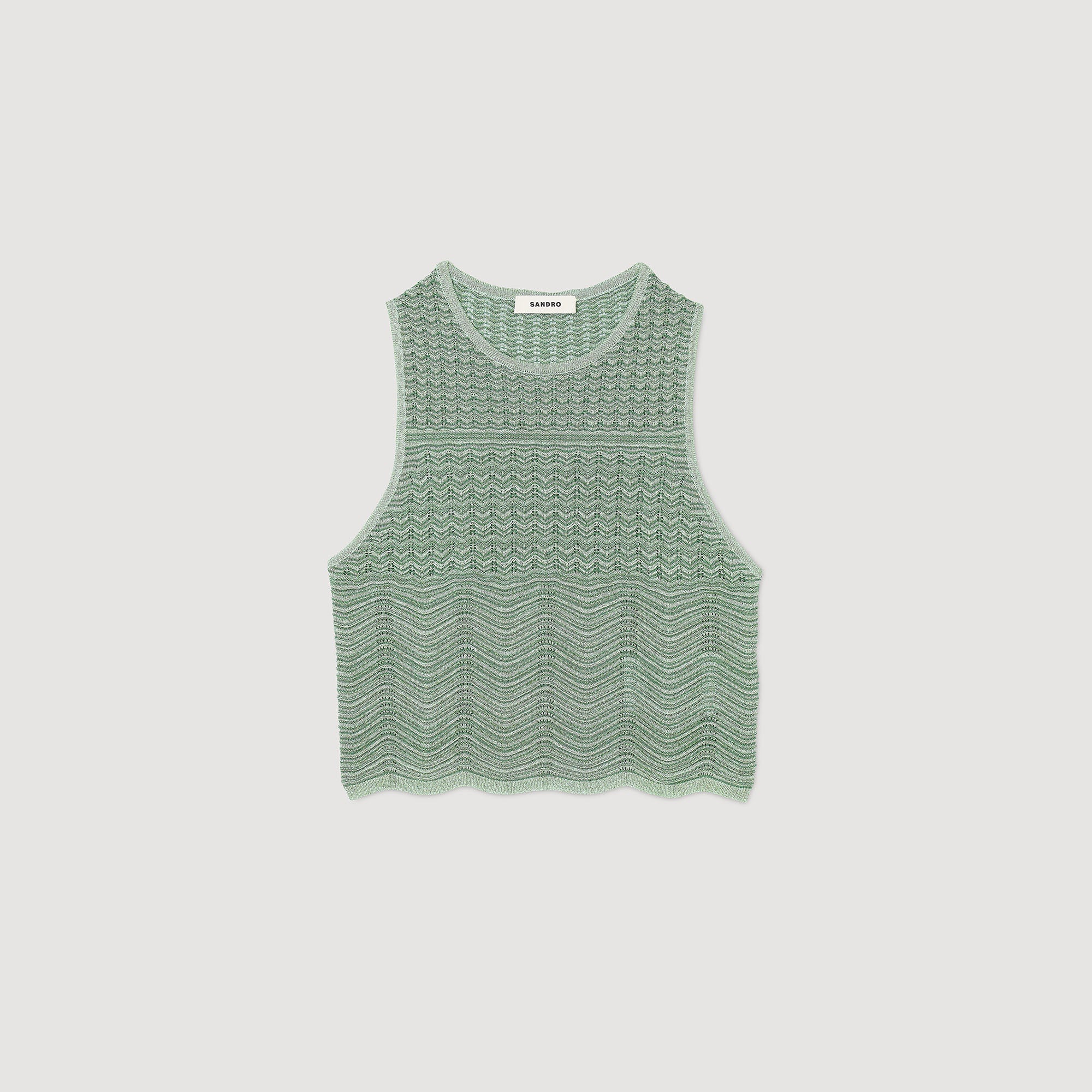 Decorative Knit Jumper Mint