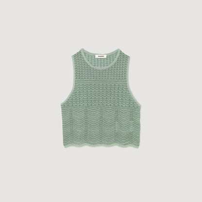 Decorative Knit Jumper Mint