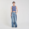 Lulu Glitter Knit Jumper Royal Blue