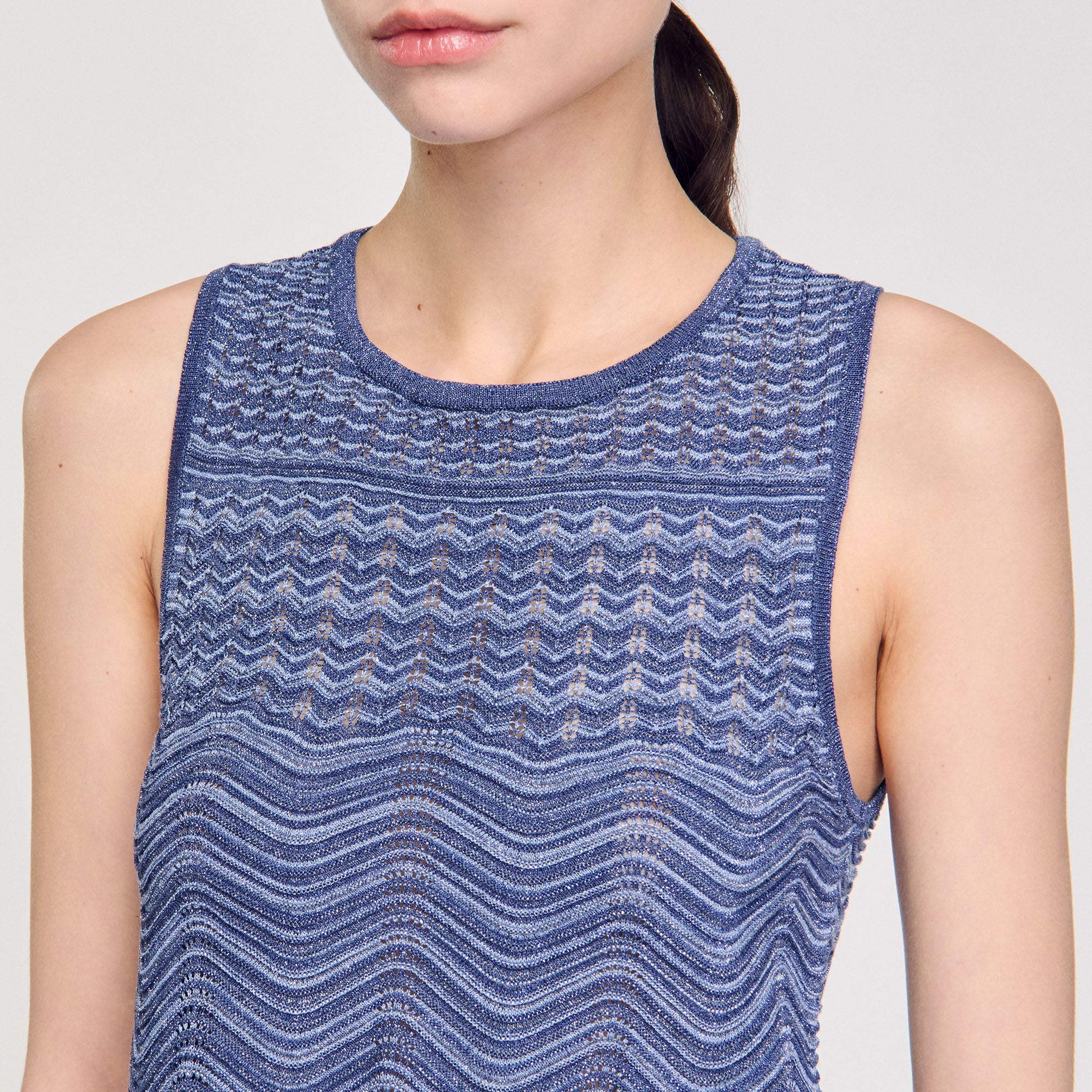 Lulu Glitter Knit Jumper Royal Blue