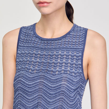 Lulu Glitter Knit Jumper Royal Blue